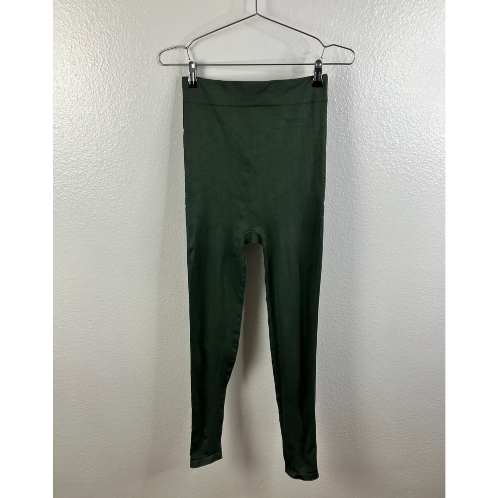 Blanqi Everyday Highwaist Postpartum Nursing Support Leggings Sz M Forest Green